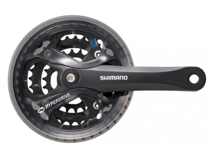 243024 kliky shimano acera fc m361 175 mm 48 38 28 zubu cerne s krytem retezu ctyrhran v krabicce