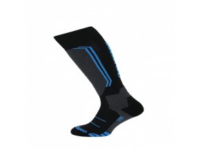 Juniorské lyžařské ponožky BLIZZARD Allround wool black/anthracite/blue (.velikost 30-32)