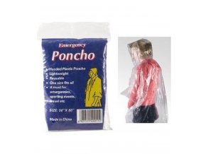 Poncho pláštěnka sbalitelná (barvy červená)