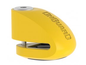 218211 zamek onguard diskovy s alarmem pin 6 mm zluty