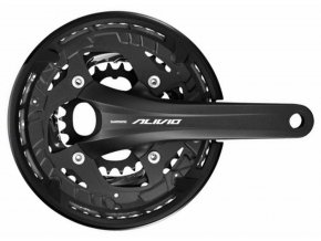 223989 kliky shimano alivio fc t4060 175mm 44 32 22 zubu int osa bez loziska cer 9 sp s krytem box