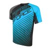 Pánský cyklistický dres Force MTB Attack modro černý 900149 (velikost S)