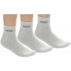 Ponožky Hi-tec quarro pack grey melange (velikost 36 - 39)