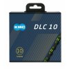 148322 1 retez kmc dlc sl 10 zeleno cerny v krabicce 116 cl