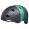 158264 prilba ked 5forty m black green matt 54 58 cm