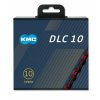 218106 1 retez kmc dlc sl 10 cerveno cerny v krabicce 116 cl