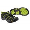 Keen Newport H2 Y black/lime green (velikost obuvi 36)