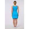 Draps dámské šaty 7131 tyrkysová (Velikost L)