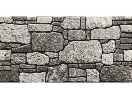 Dekorativní 3D panel EPS kamenná zeď – Medieval šedá