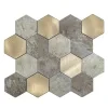mozaika hexagon béžovo šedá