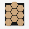 hexagon přírodní dub