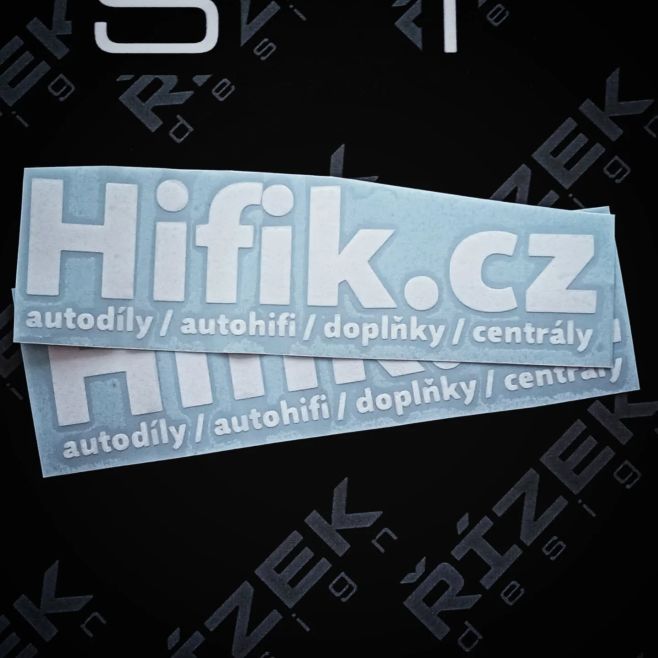#sticker #white #autohifi #hifik #hifik.cz #samolepka #nalepka #rezanasamolepka #oracal #orafoil #bila #leskla...