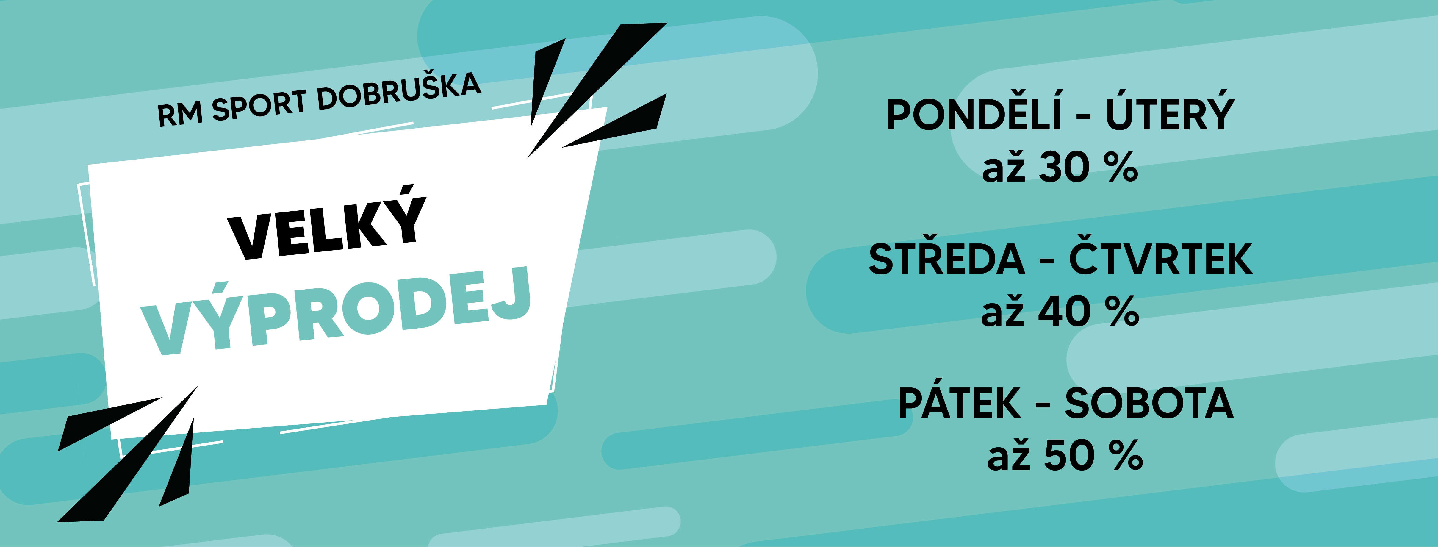 Velký výprodej v Dobrušce
