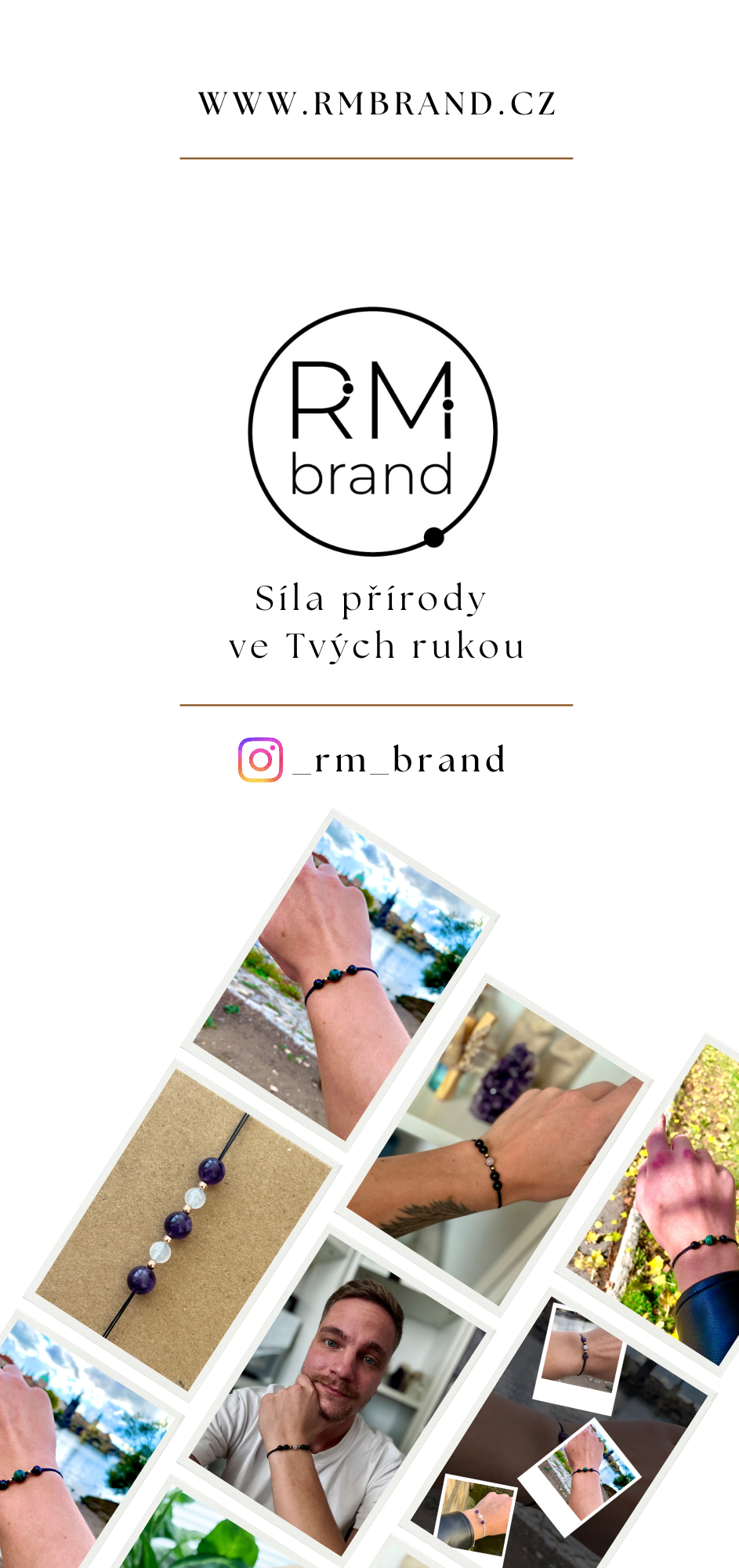 Ručně pletené shamballa náramky RM Brand - Síla přírody ve Tvých rukou