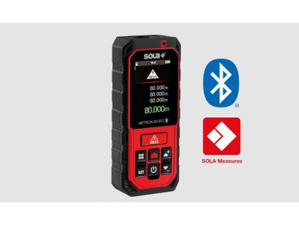 SOLA-71029101,laserový merač vzdialenosti METRON 80BT