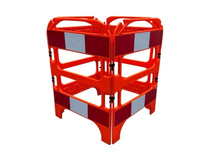 vouwhek rood met reflectie