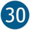 250 30 Najnižšia dovolená rýchlosť (30 kmh)