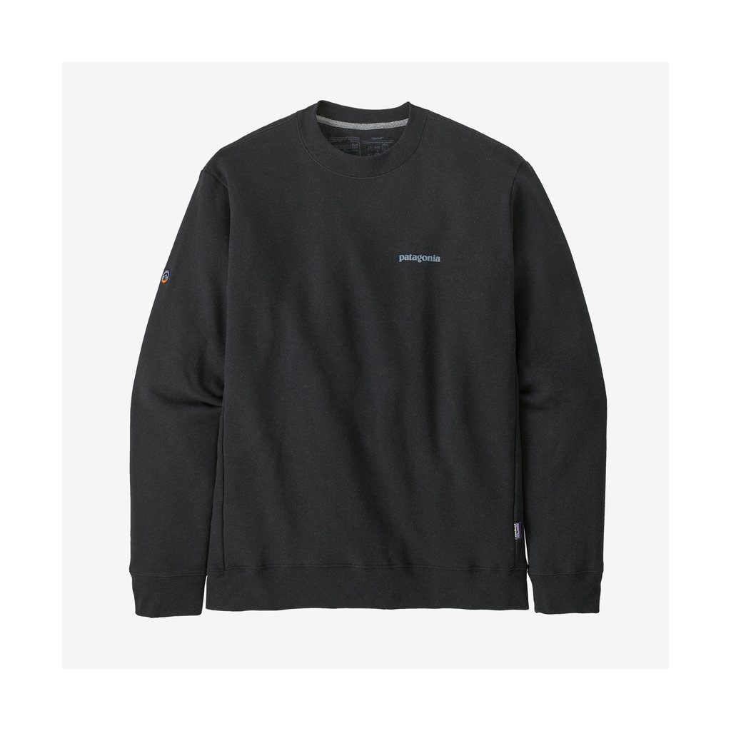 Patagonia Fitz Roy Icon Uprisal Crew Sweatshirt - Ink Black