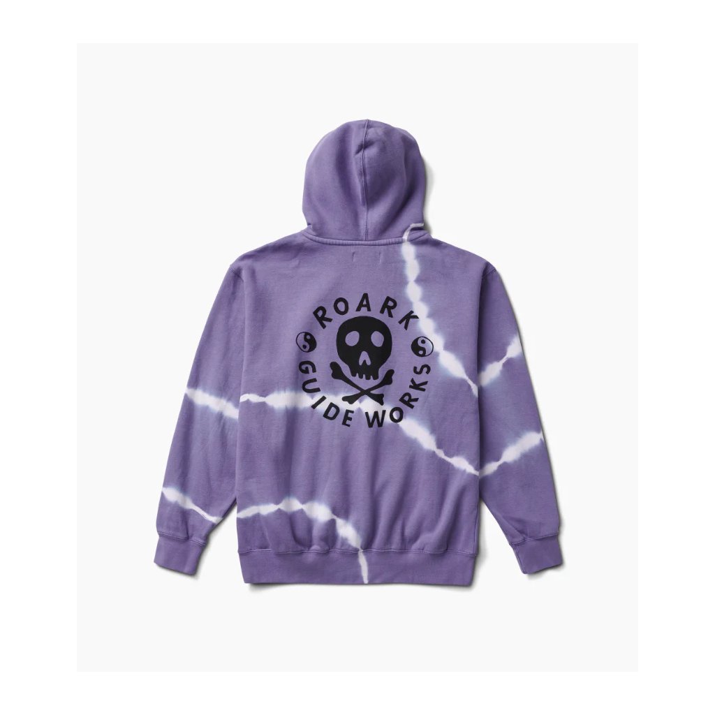 Roark Guideworks Hoodie - Purple Haze Shibori - ROAM. Roark Guideworks Hoodie - Purple Haze Shibori - ROAM.