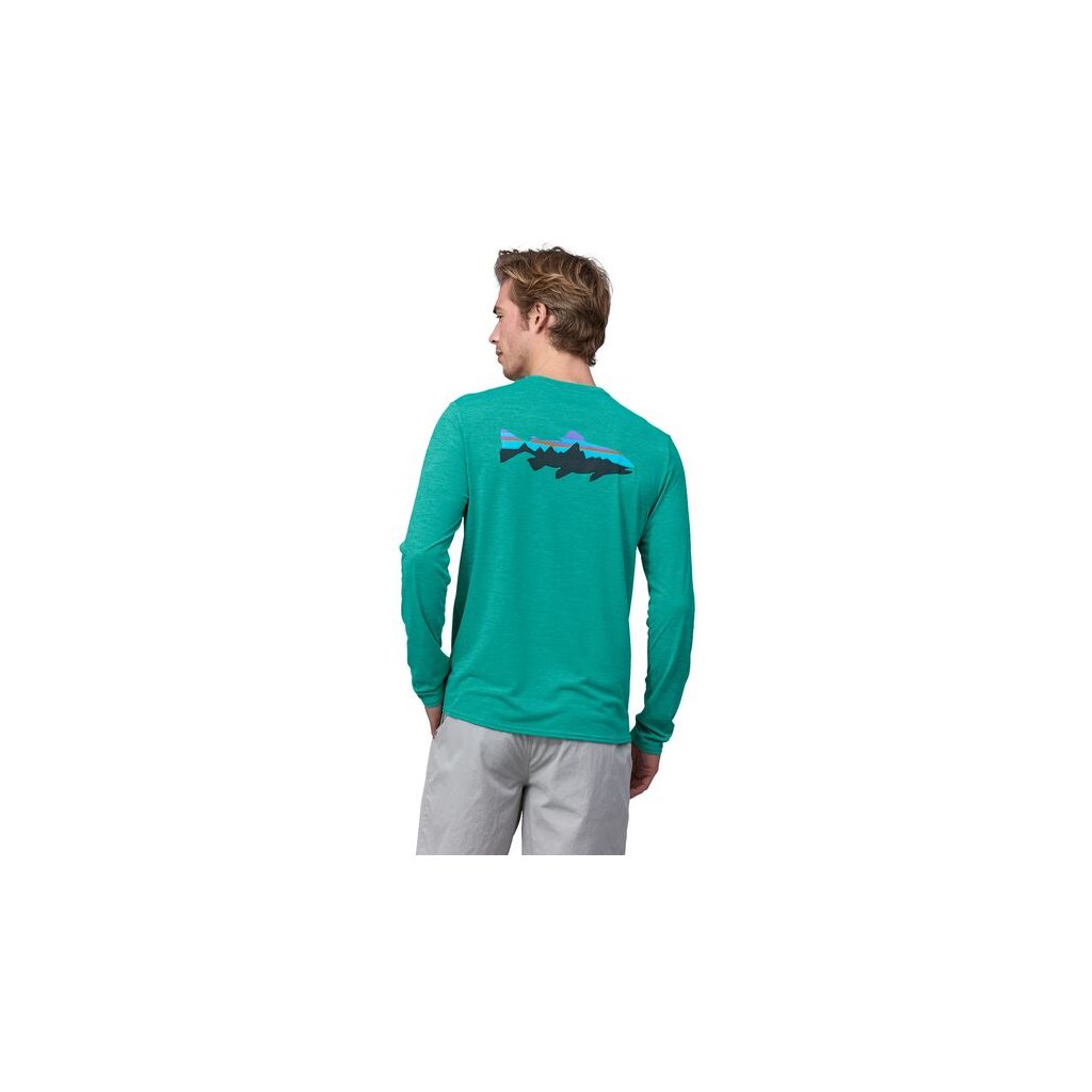 Patagonia Men's Long-Sleeved Capilene Cool Daily Graphic Shirt - Fitz Roy  Trout - ROAM.