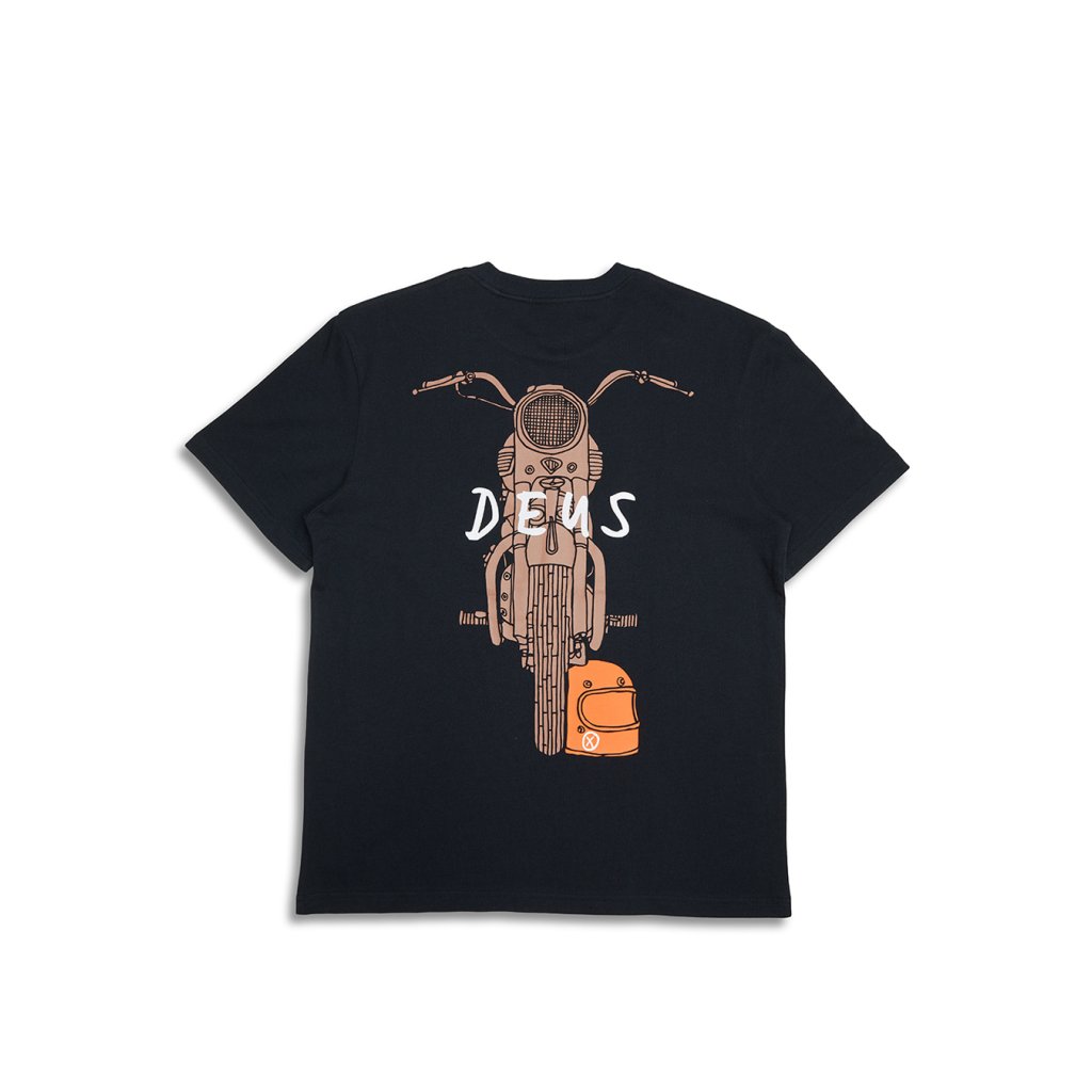 Deus Ex Machina Frontage Tee - Black