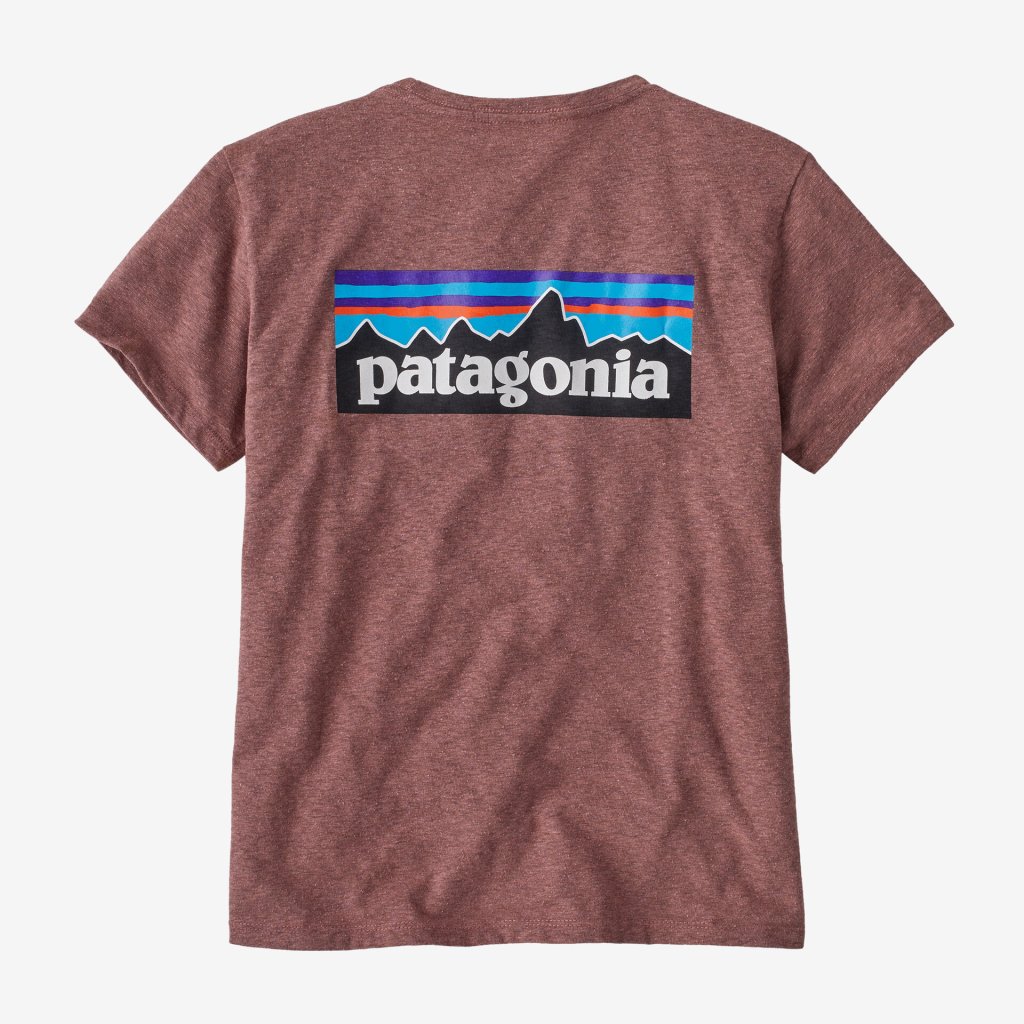 Patagonia W's P-6 Logo Responsibili Tee - Dulse Mauve