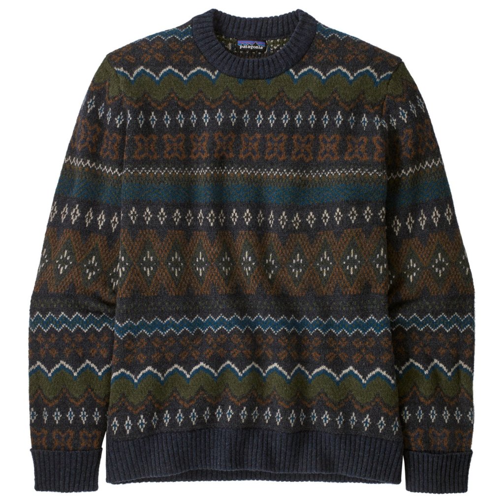 Patagonia Men's Recycled Wool-Blend Sweater - Helmsman: Smolder Blue