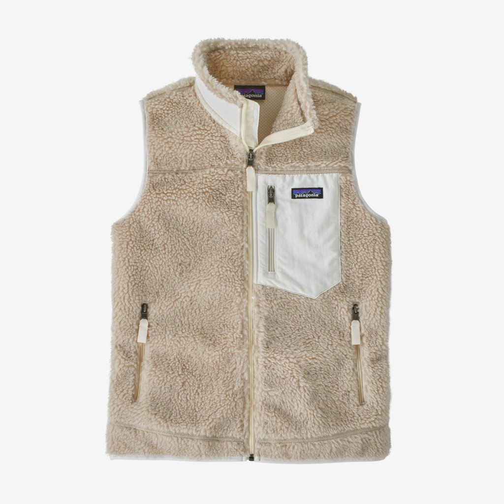 Patagonia Women's Classic Retro-X® Fleece Vest - Natural w/Birch White