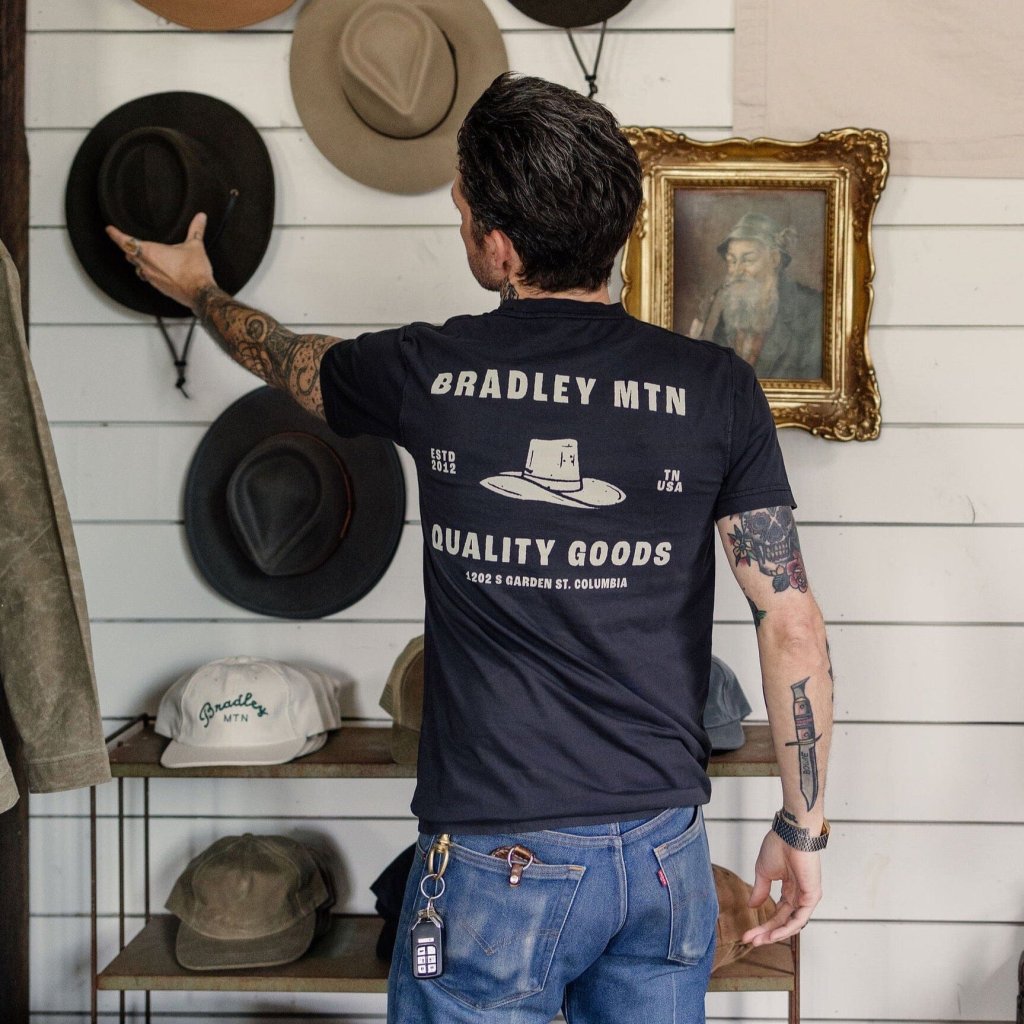 Bradley Mountain Cowboy Pocket Tee - Vintage Black