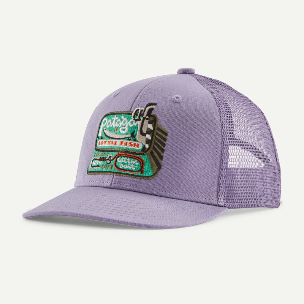 Patagonia Kids' Trucker Hat - Little Fish: Concrete Purple