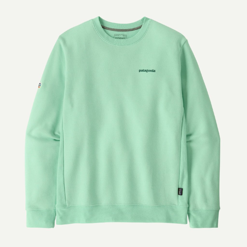 Patagonia Fitz Roy Icon Uprisal Crew Sweatshirt - Rinsed Green