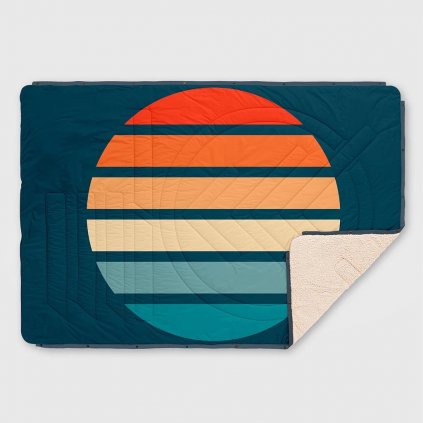 Voited CloudTouch Pillow Blanket - Sunset Stripe
