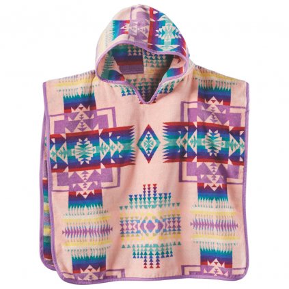 Pendleton Kids Jacquard Hooded Towel -Chief Joseph Pink