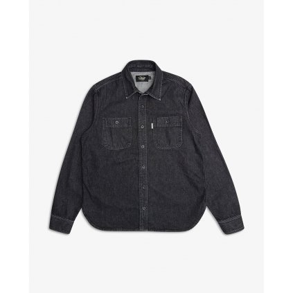 Deus Ex Machina Boston Denim Shirt - Washed Black