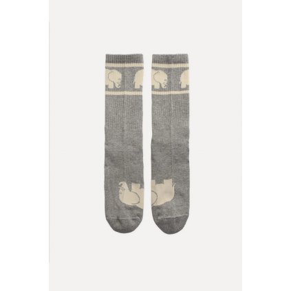 Trendsplant Grey Organic Cotton Athletic Socks