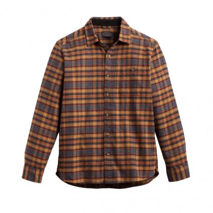 Pendleton Burnside Flannel Shirt - Brown/Black/Red Plaid