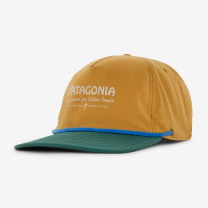 Patagonia Merganzer Hat - Water People Banner: Pufferfish Gold