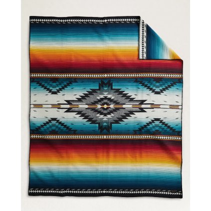 Pendleton Unnaped Jacquard Robe Blanket - Saltillo Sunset