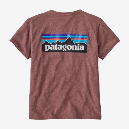 Patagonia W's P-6 Logo Responsibili Tee - Dulse Mauve