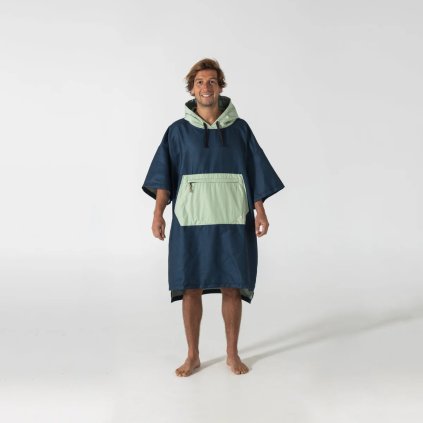 Voited Micro Fleece Poncho - Ocean Navy