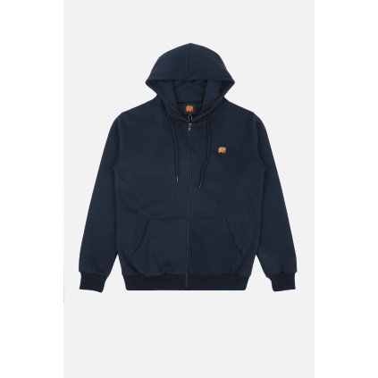 Trendsplant Organic Essential Zip Hoodie - Blue