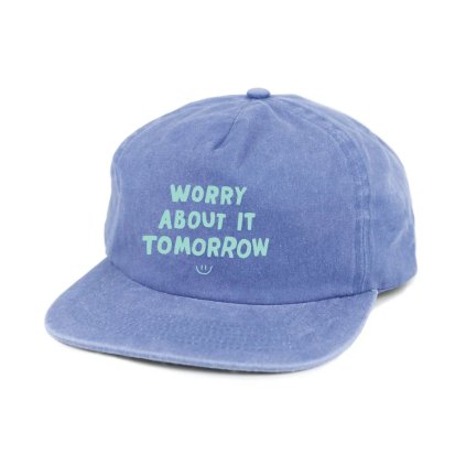 The Quiet Life Worry About It Tomorrow Unstructured Hat - Washed Blue