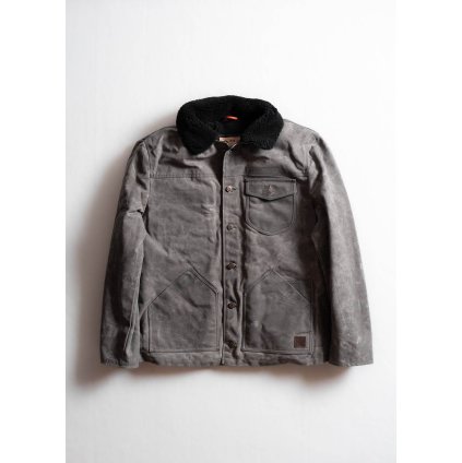 Iron and Resin Hunter Oiled Canvas Jacket - Charcoal