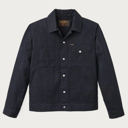Filson Dry Wax Short Cruiser Jacket - Navy