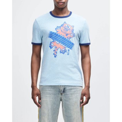 Deus Ex Machina Flat Out Tee - Strong Blue