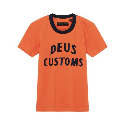 Deus Ex Machina HeLeNe Tee - Flame Orange