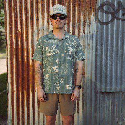 Roark Bless Up Trail Button Up Shirt - Slate Green