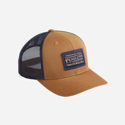Pendleton Classic Patch Trucker Hat - Saddle