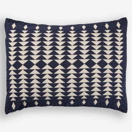 Pendleton Matelasse Organic Cotton Sham Pillow - Midnight Nova