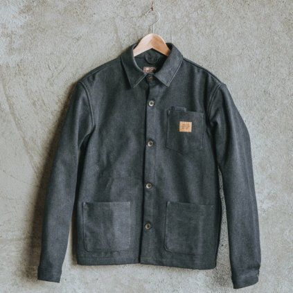 Bradley Mountain Edison Chore Coat - Stone Washed Black